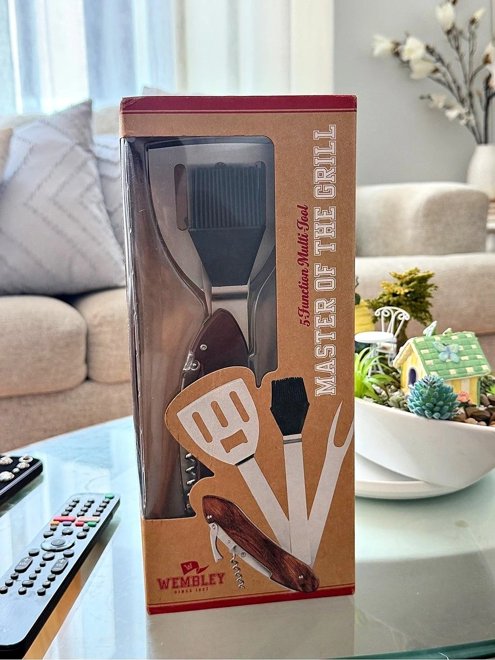 Wembley Master of the Grill 5-Function Multi-Tool Set Spatula/Fork/Brush